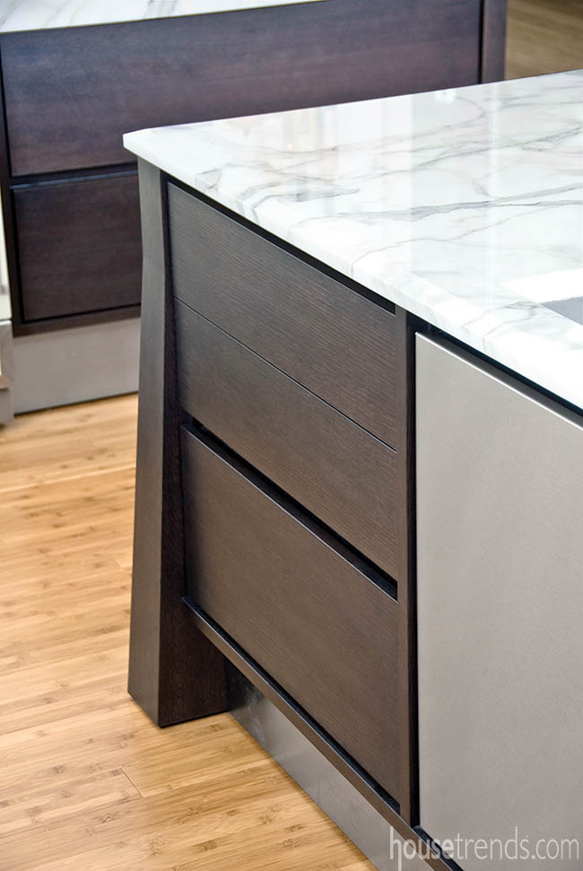 Kitchen cabinetry with a contemporary flair