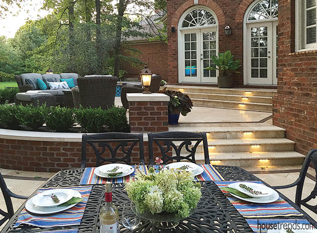 Pavers shine in a back yard renovation