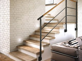 Tile flooring presents a weathered look