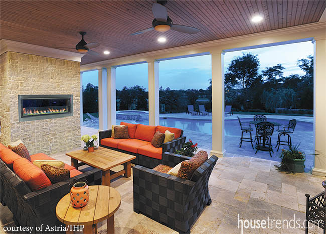 Outdoor decor gets a modern twist