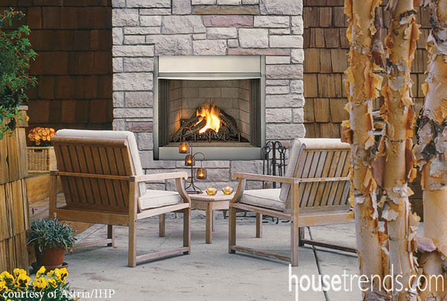 Outdoor fireplace plans offer something for every design