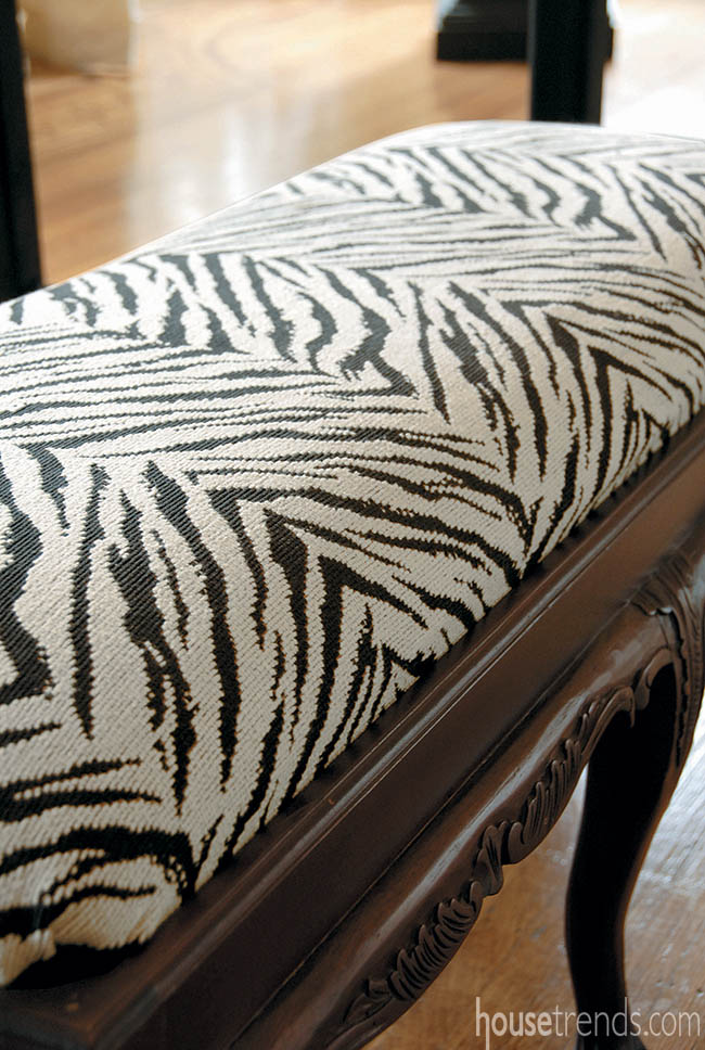 Animal print adds playful touch to home