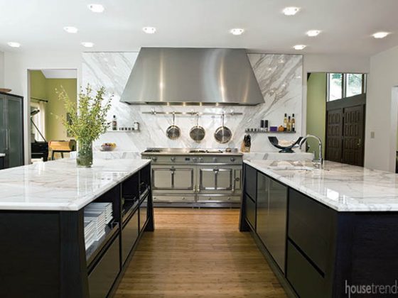 Marble serves as a backdrop to a range