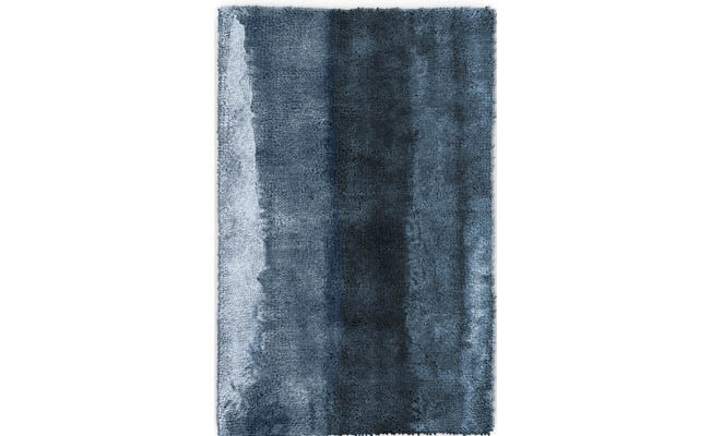 Blue rug inspired by a body of water
