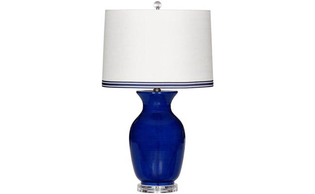 Lamp in charming shade of navy