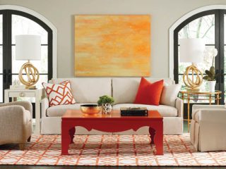 Sofa with a classic design gets a modern twist