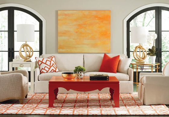 Sofa with a classic design gets a modern twist