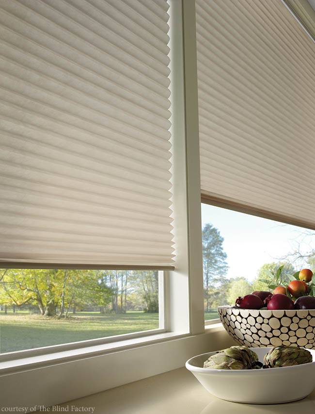 Cellular shades are perfect for insulating against harsh weather