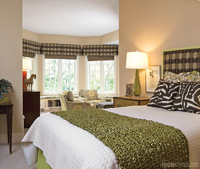 Bedroom gets multiple seating areas