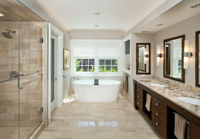 Bathroom design favors convenience factors