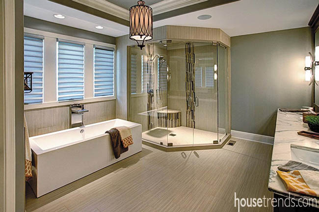 Shower design goes bold