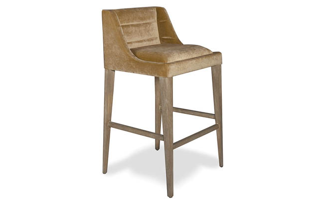 Backrest keeps a bar stool comfy