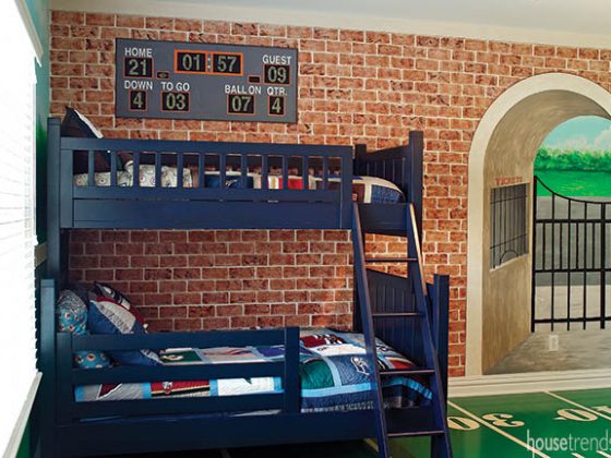Cute football theme for a child's bedroom