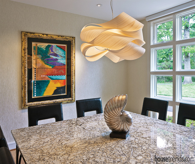 Dining room table has room for a crowd