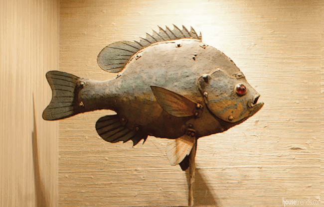 Interior features awe-inspiring artwork