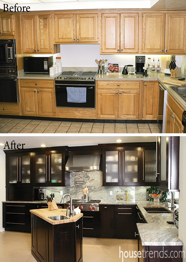 Spacious kitchen design makes food prep easy