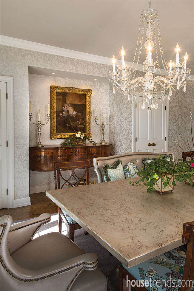 Remodel creates home for a buffet in a formal dining room