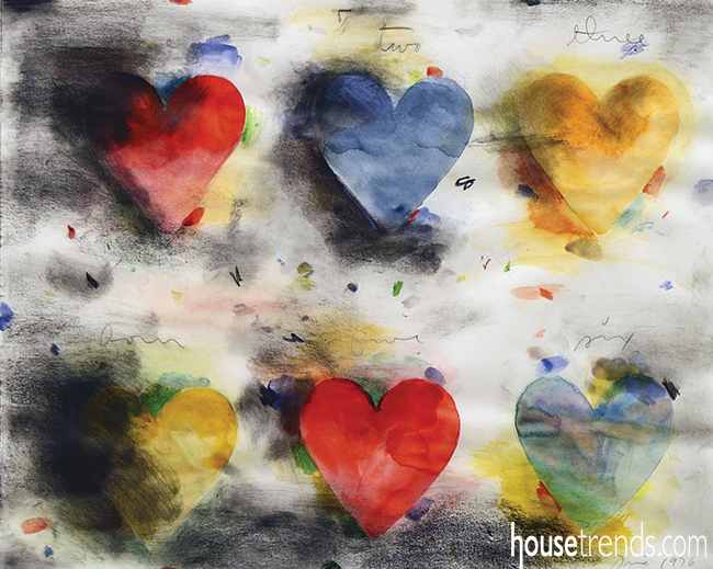 Wall art uses both sides of the spectrum