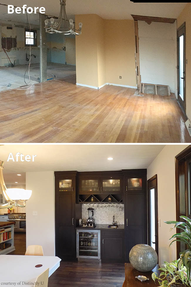 Remodel creates a sophisticated bar area