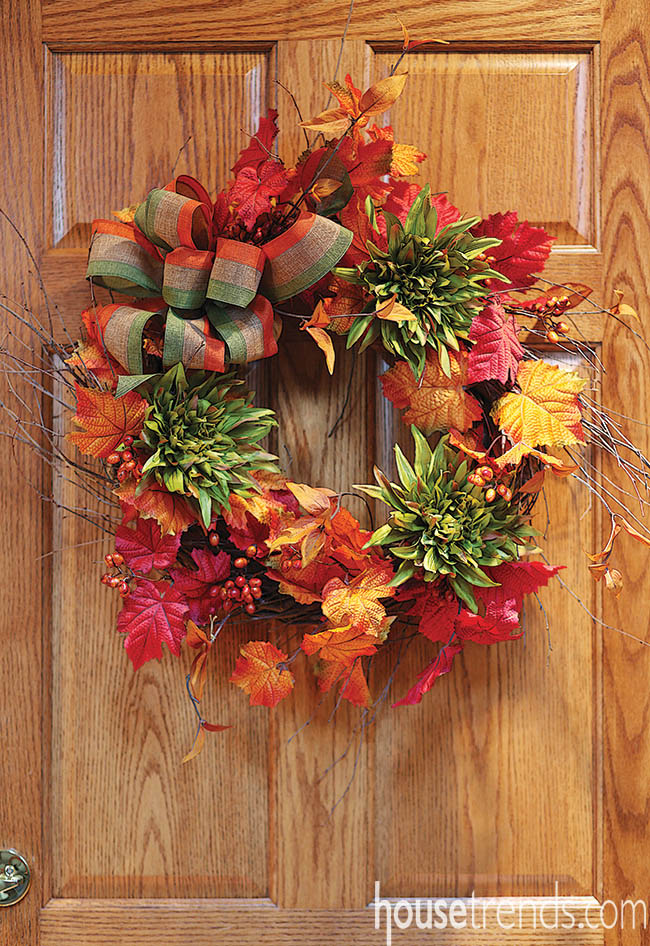 Front door embraces a traditional look