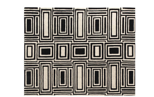 Area rug with eye-catching design