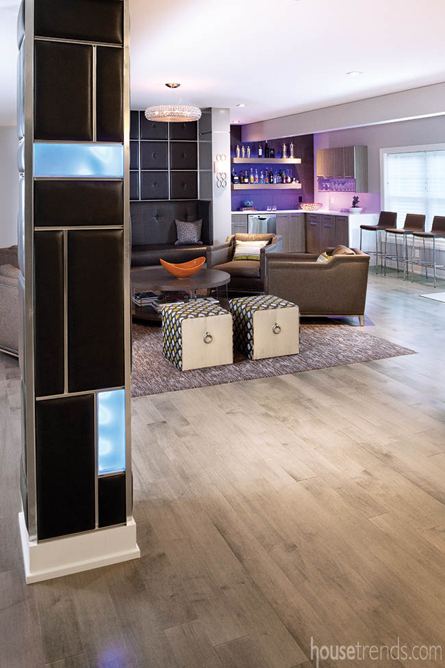 Support pilars get a trendy look