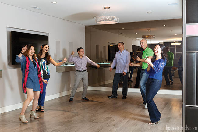 Dance floor tops a list of basement ideas