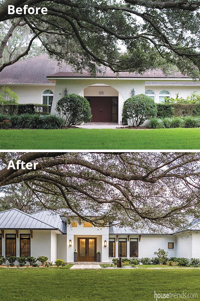 Remodeled home gets a metal roof