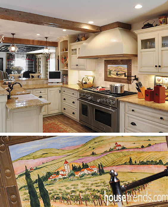 Backsplash gives off a taste of Tuscany