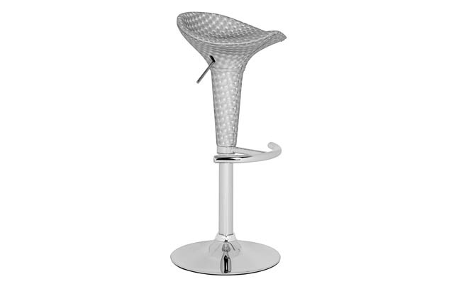 Industrial chic bar stool with swivel seat