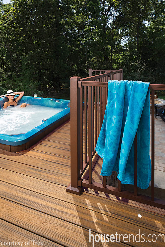 Hot tubs allow homeowners to unwind after a long day