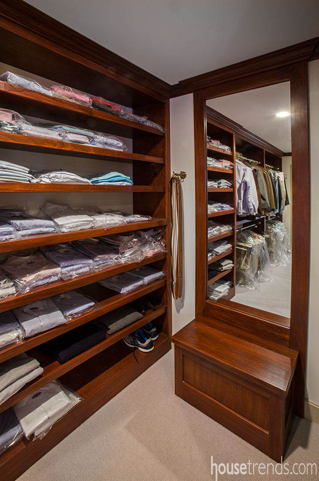 Walk-in closet is all about function