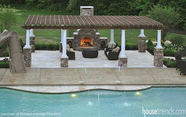 Outdoor furniture gets a prime location