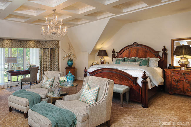 Bedroom design creates a true master retreat