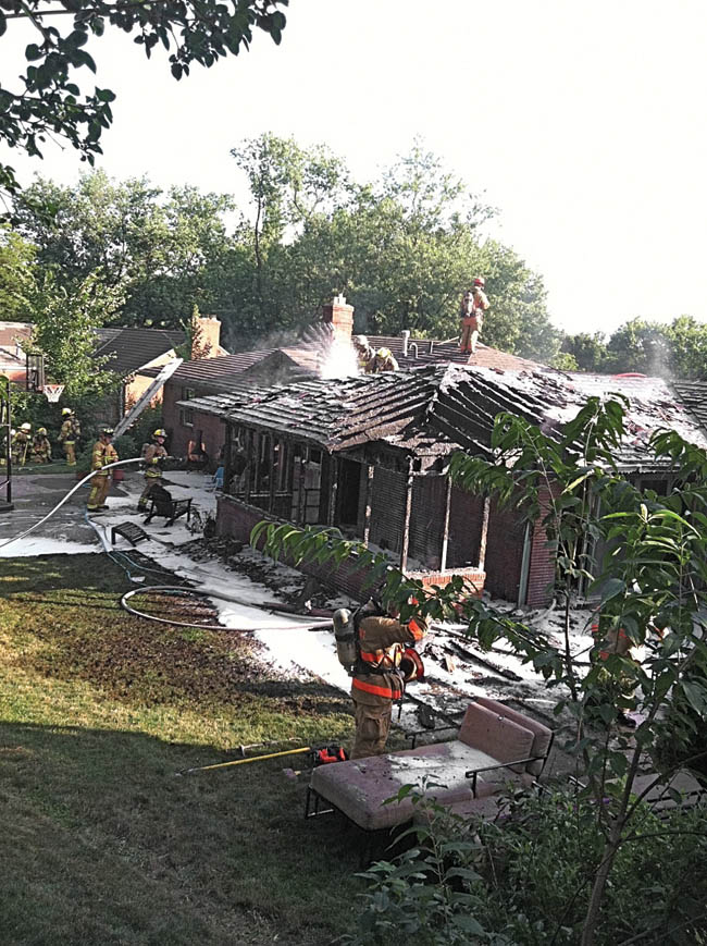 Pittsburgh home after a large fire