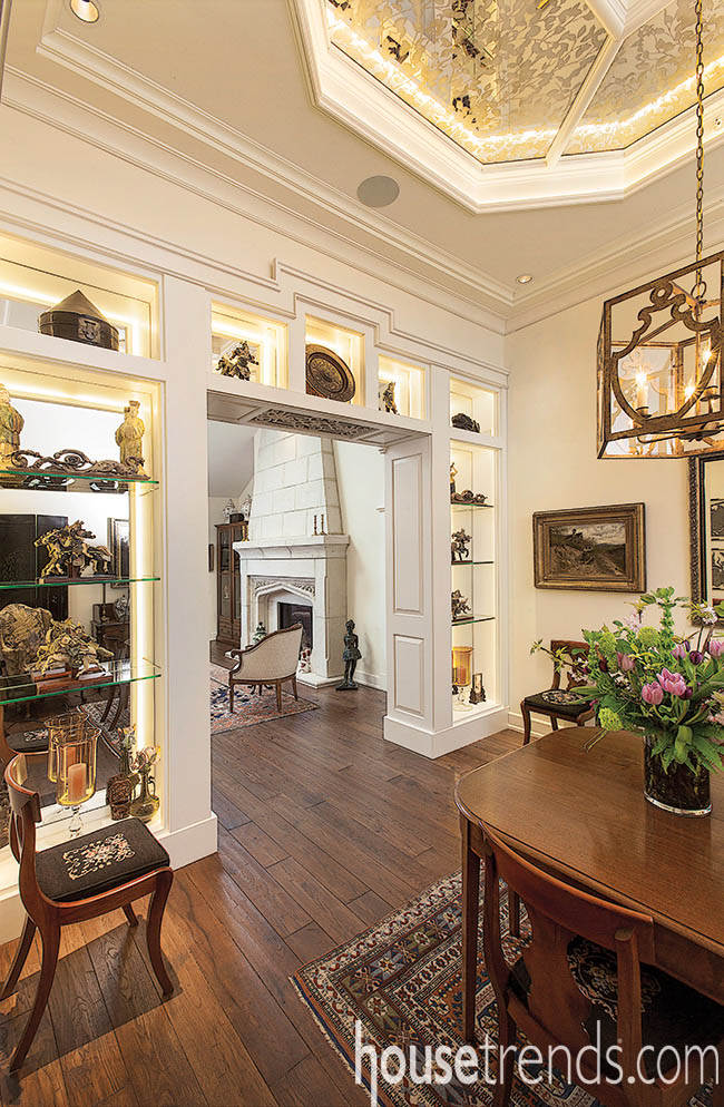 Home decor reflects the owner's travels