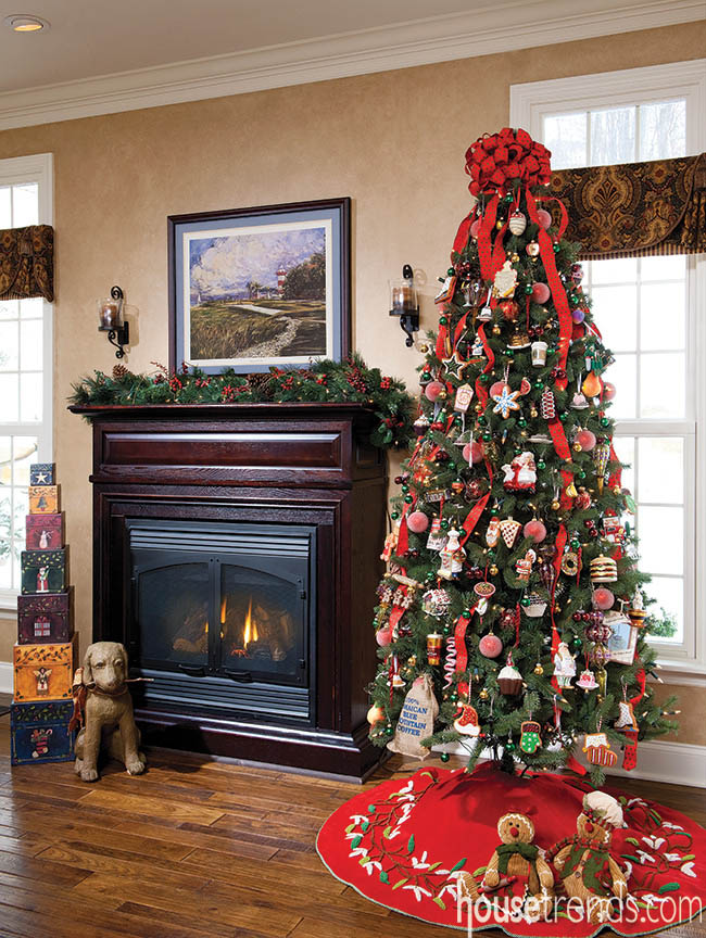 Christmas tree with a culinary theme