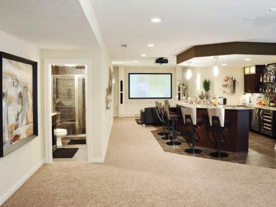 Basement designs open up multiple rooms