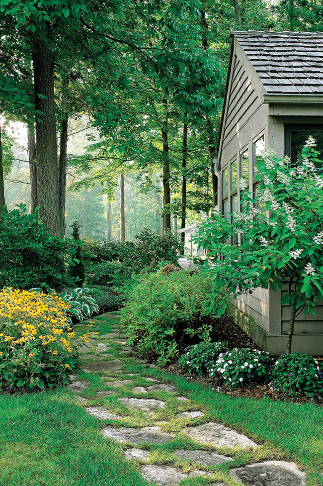 Landscape gets privacy through a