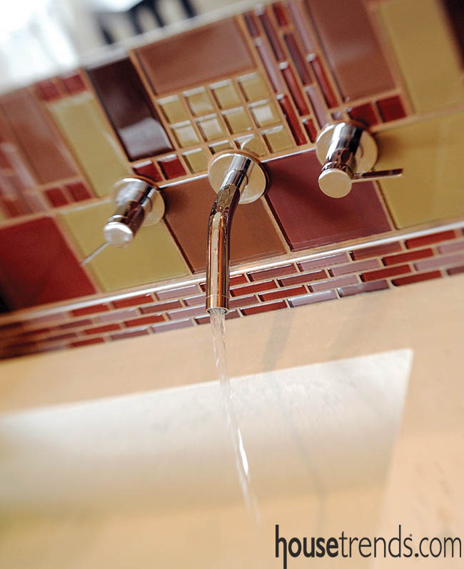 Trough sink creates a streamlined design