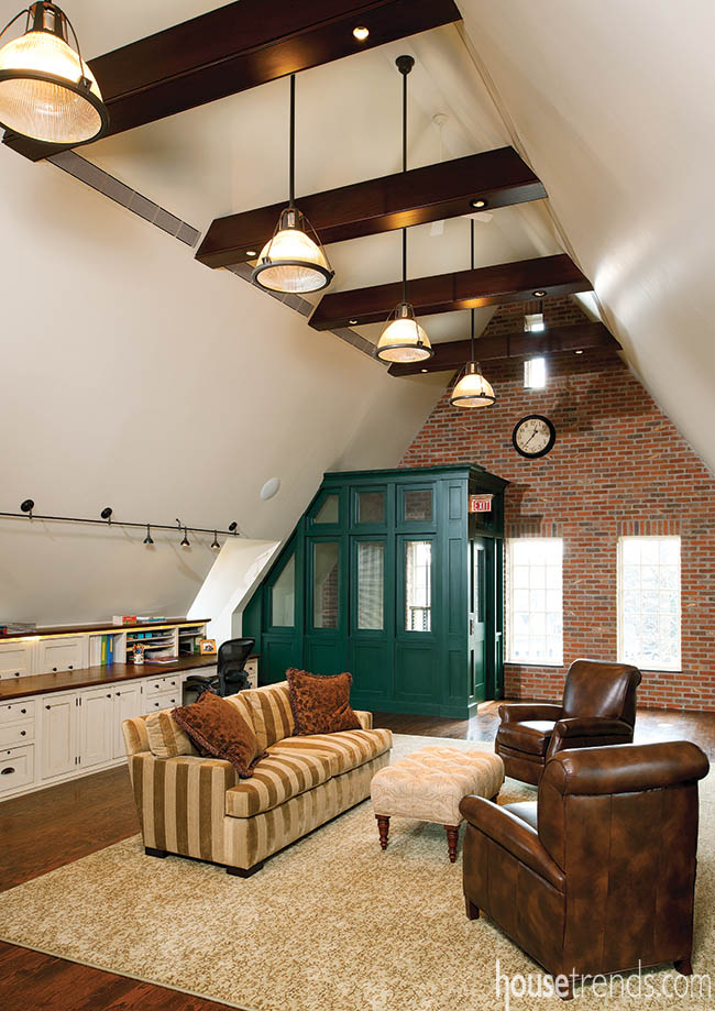 Woodwork keeps a carriage house restoration on track with history