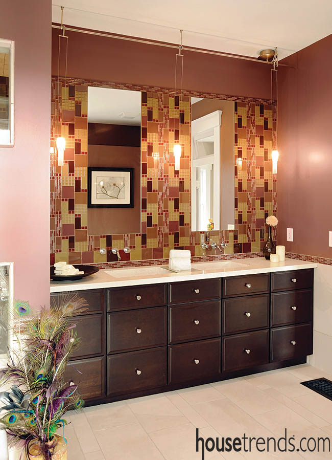 Bathroom vanity embraces a refreshing trend