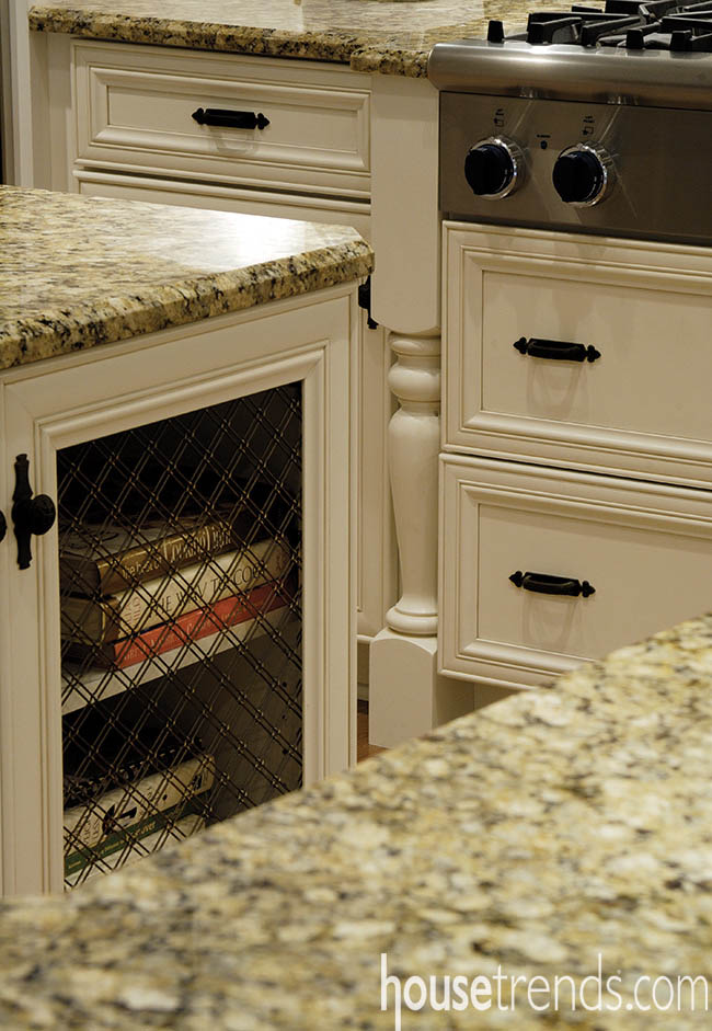 Kitchen cabinet design puts goods on display