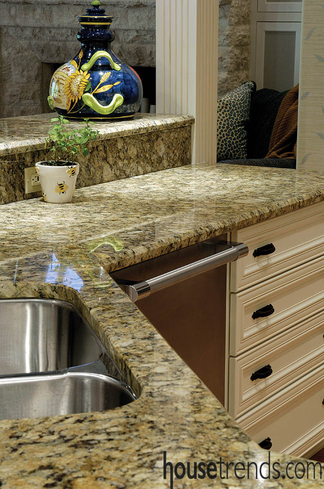Granite countertops complete a kitchen design