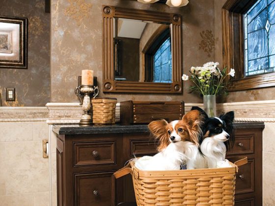 Bathroom vanity gives homeowner her own space