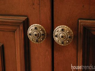 Bathroom cabinetry doesn't spare the details