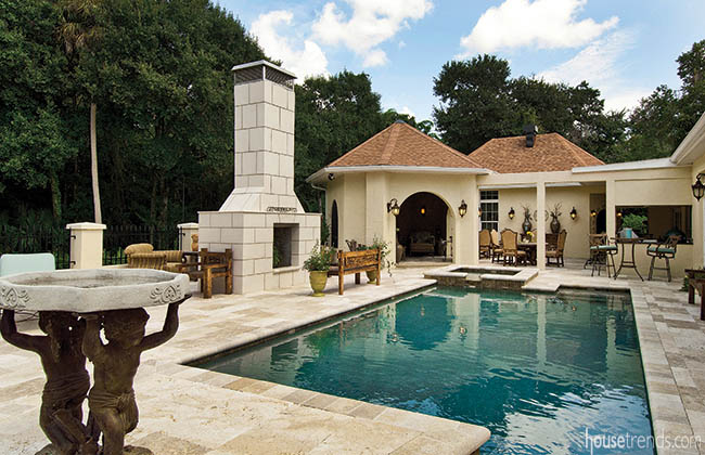 Pool gets a sophisticated update to match a new outdoor living space