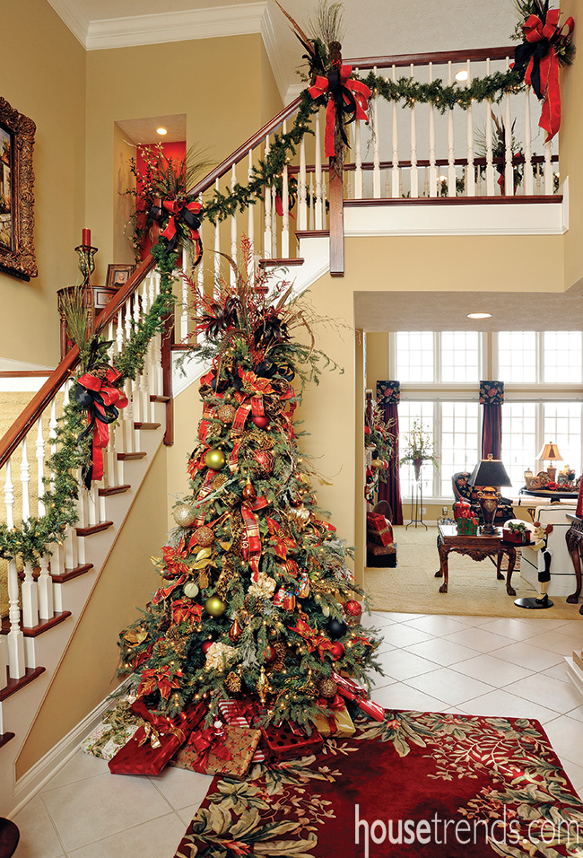 Staircase gets a festive update