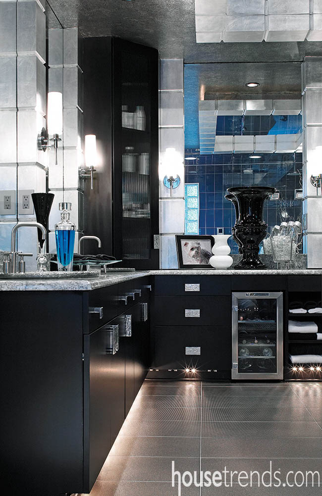 Bathroom hardware adds a polished look