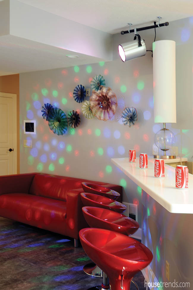 Furniture colors up a room